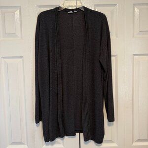 GAP Women's Charcoal Open-Front Cardigan